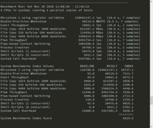 UnixBench多核心測試