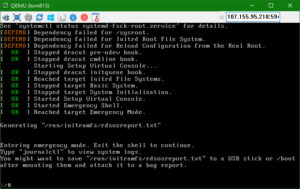 systemctl status systemd-fsck-root.service