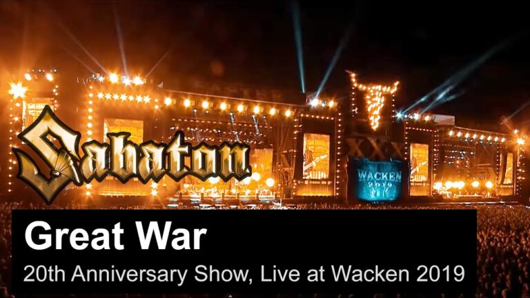 SABATON – Great War (Live from the 20th Anniversary Show at Wacken 2019)